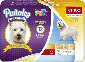 Dry Pet Pañales para perro tamaño chico 12 piezas | G.Valkyria - imagen 1