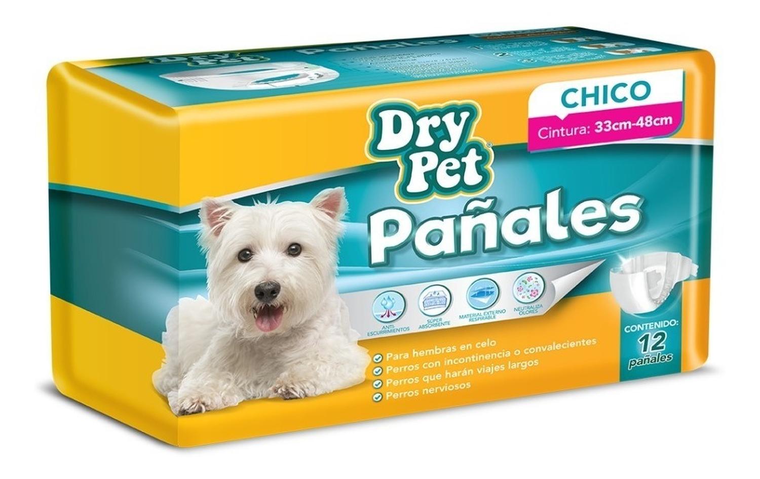 Dry Pet Pañales para perro tamaño chico 12 piezas | G.Valkyria - imagen 2
