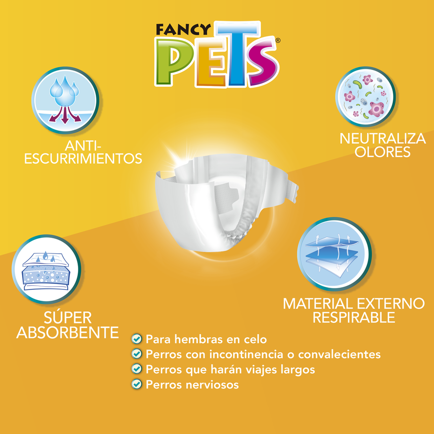 Dry Pet Pañales para perro tamaño chico 12 piezas | G.Valkyria - imagen 5