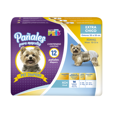 Dry Pet Pañales para perro tamaño extra chico 12 piezas | G.Valkyria - imagen 1