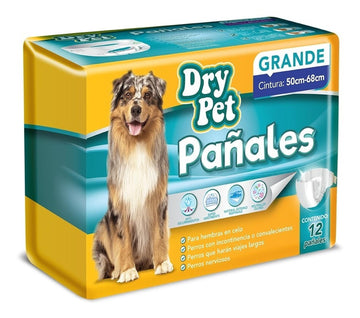 Dry Pet Pañales Para Perro Tamaño Grande De 12 Pzas | G.Valkyria - imagen 1