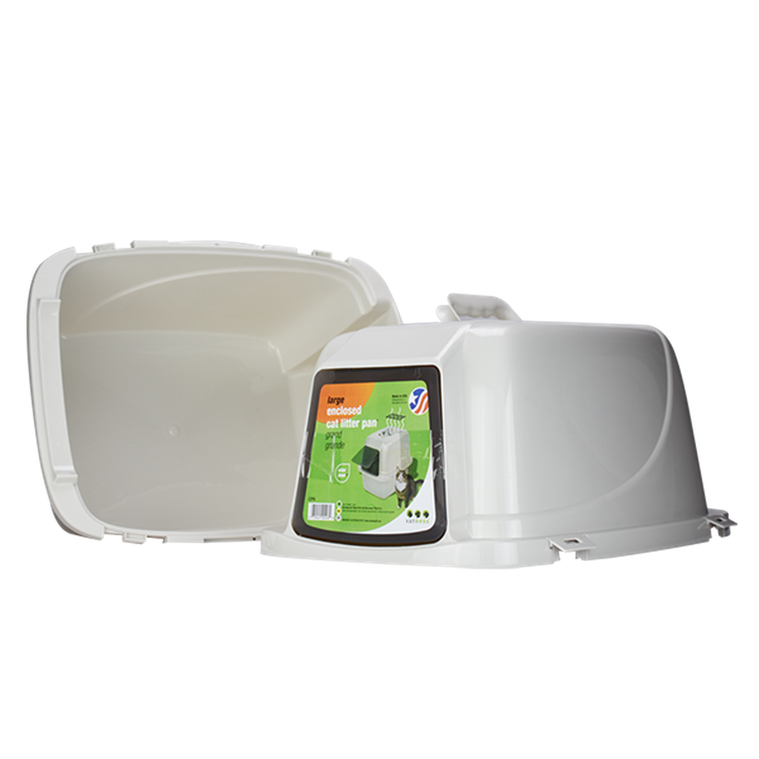 Arenero para gato Van Ness cubierto con puerta 49x37x43