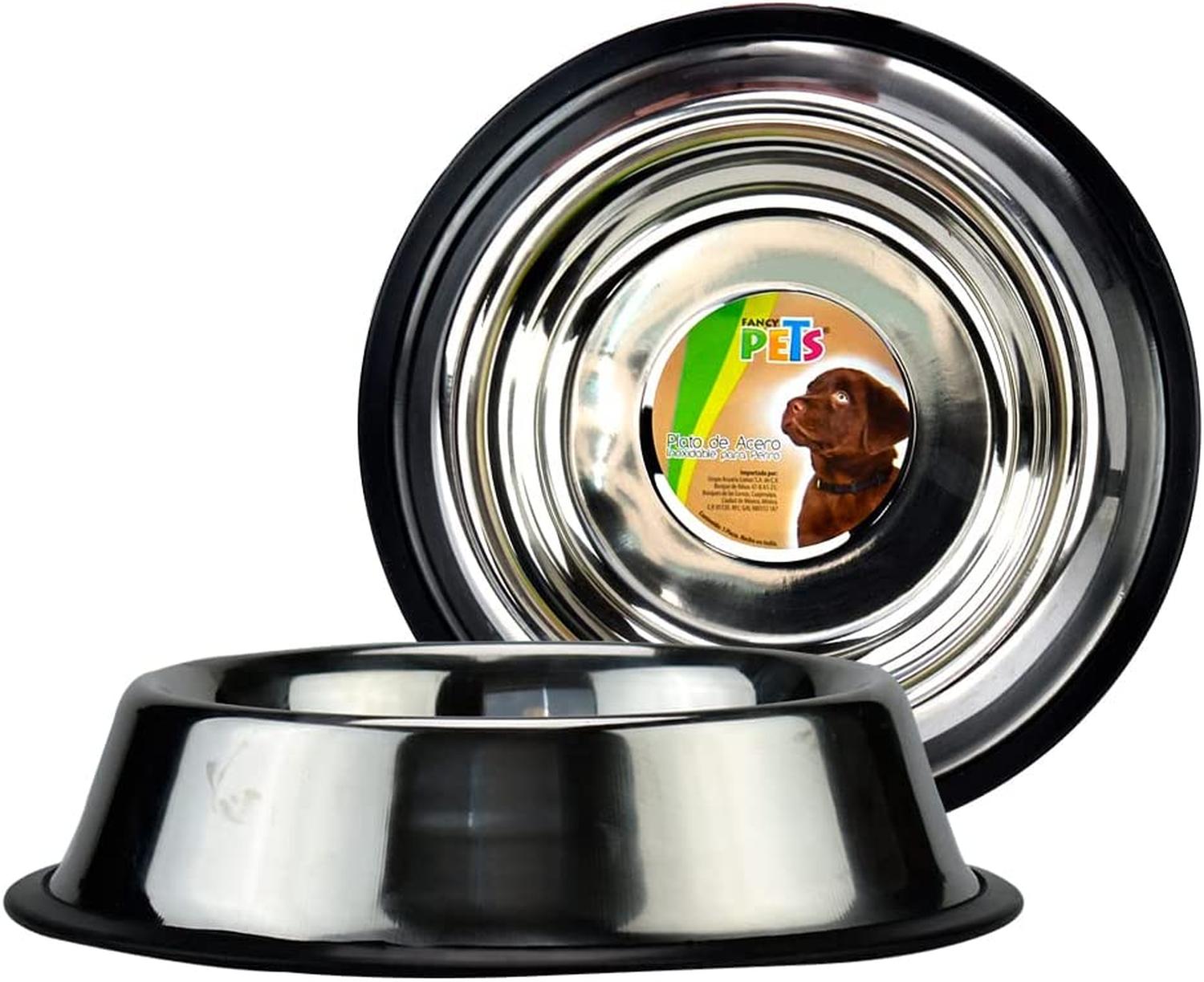 Fancy Pets Steel Dish 710 Ml/ 24 Oz For Dogs
