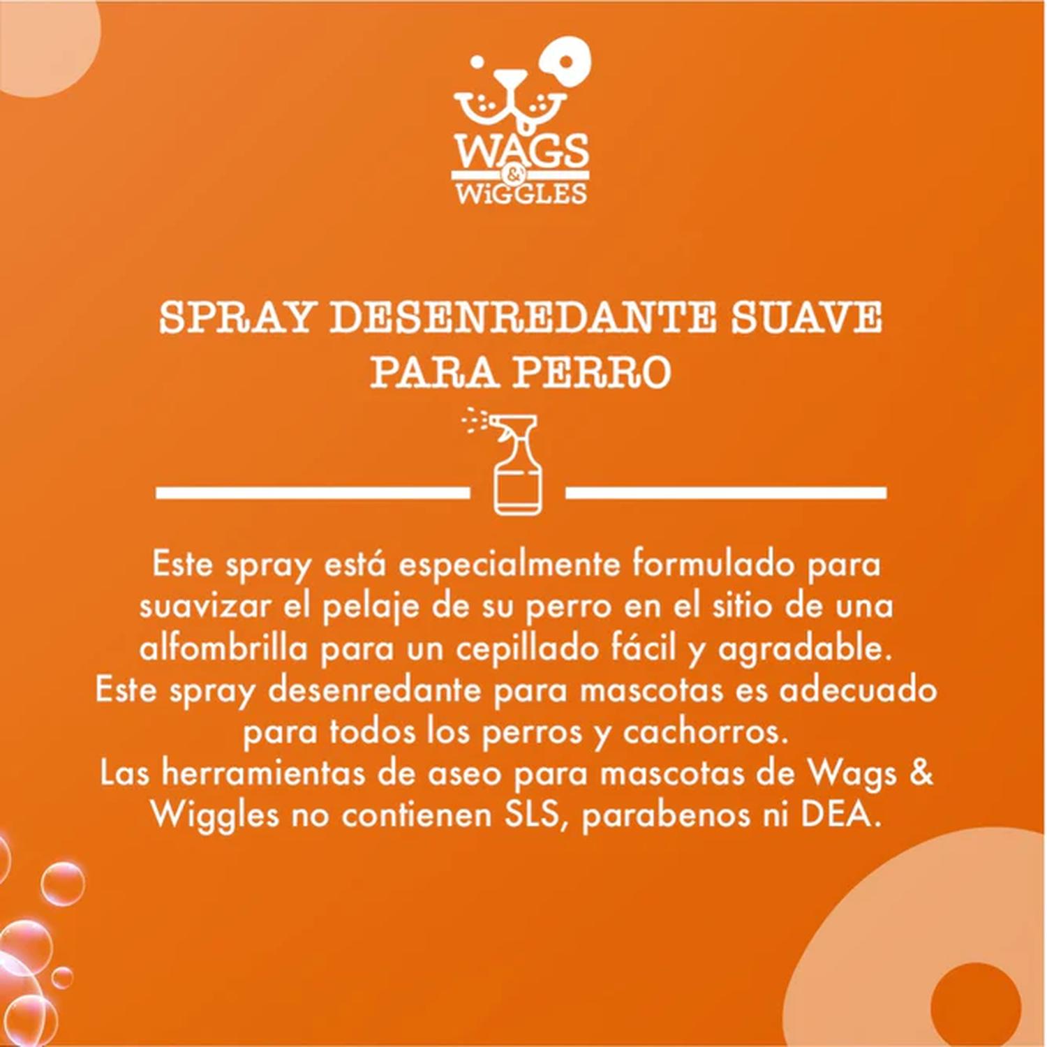 Spray suavizante desenredante perro Wags & Wiggles 355 mL