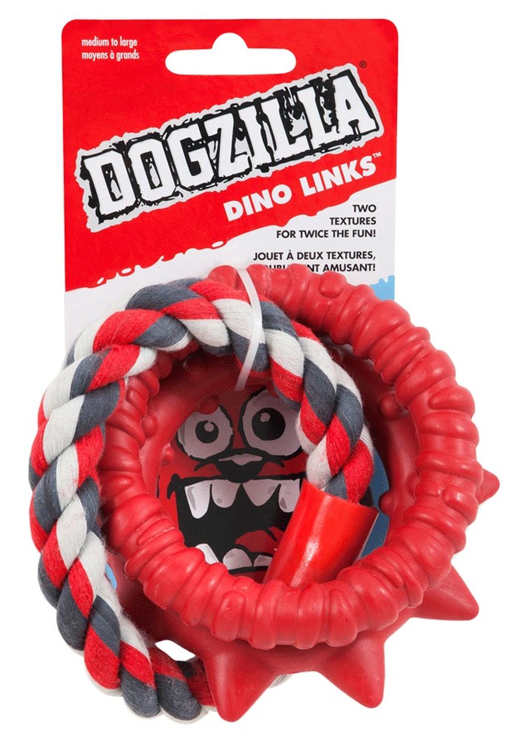 Juguete Para Perro Dogzilla Dino Link Dental