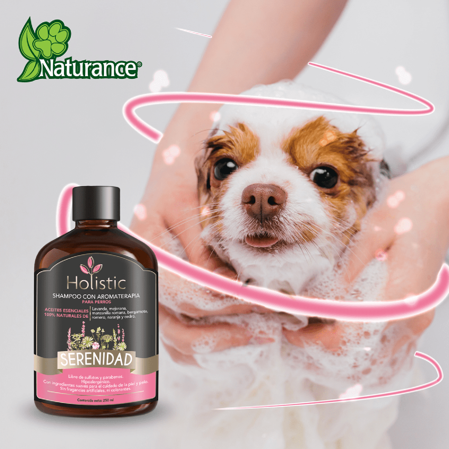 Naturance Shampoo perro Aromaterapia Serenidad 250 Ml pelaje
