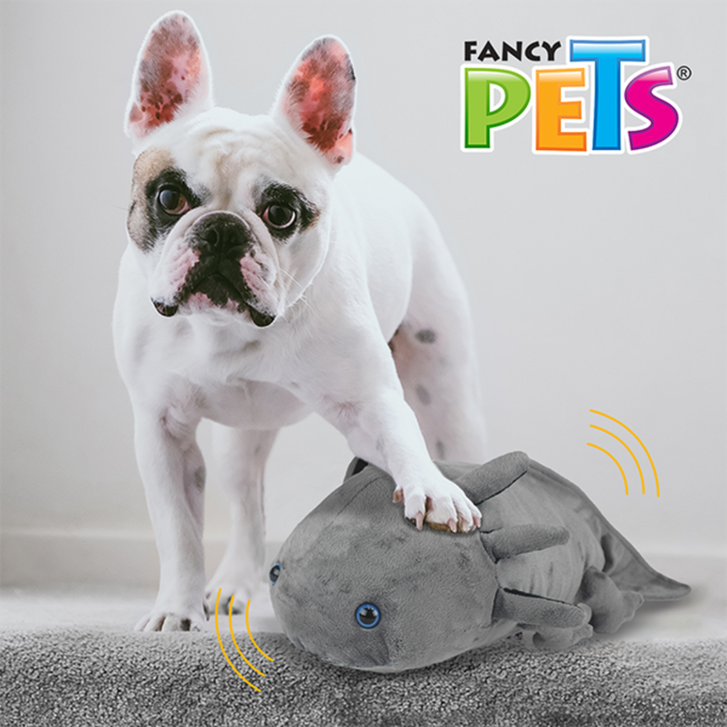 Fancy Pets juguete para perro Buddies Mega ajolote chillante