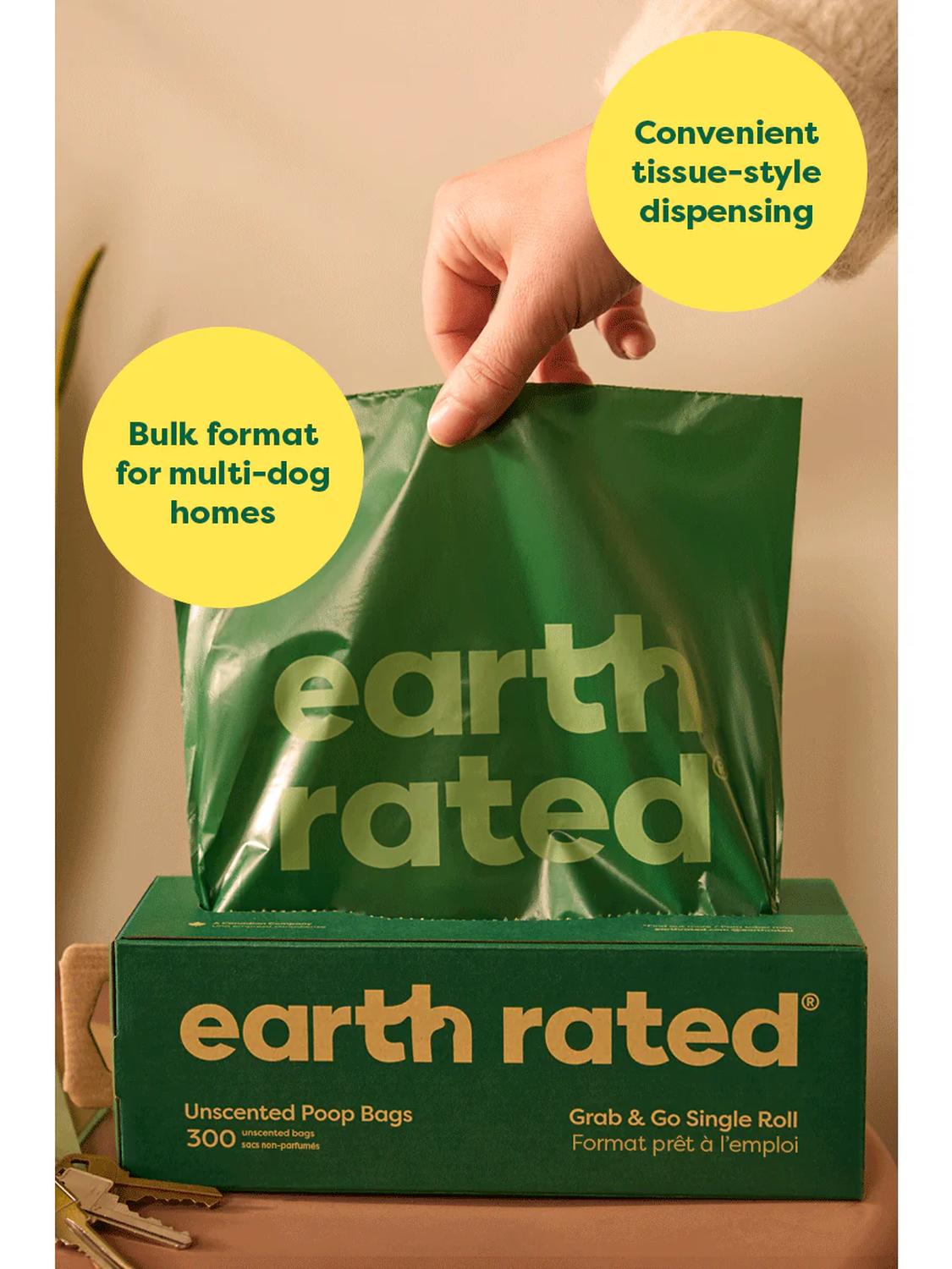 Earth Rated 300 bolsas para heces perros XL olor a lavanda | G.Valkyria - imagen 3
