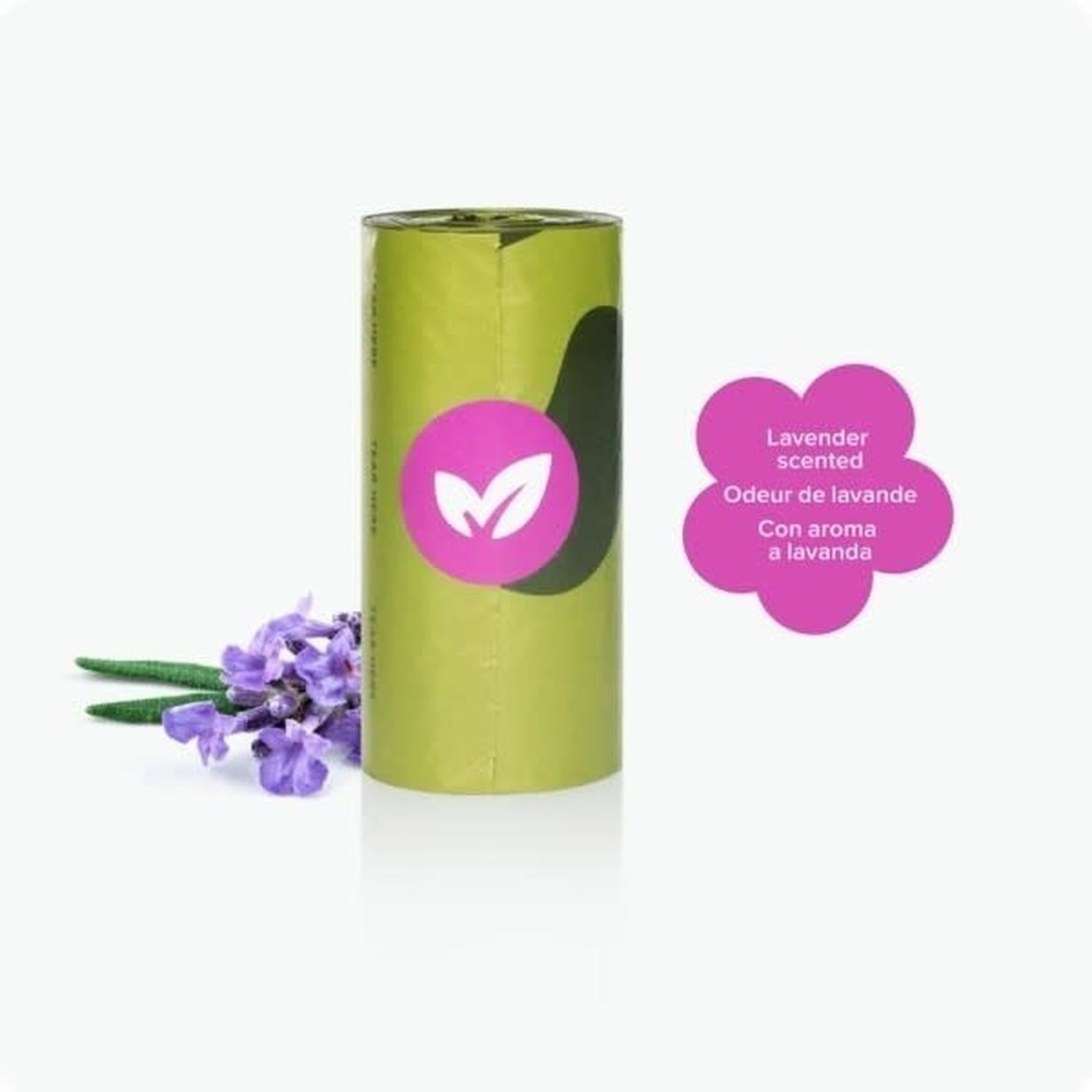 Earth Rated - Rollo Individual Lavanda, 15 Bolsas para perro | G.Valkyria - imagen 3