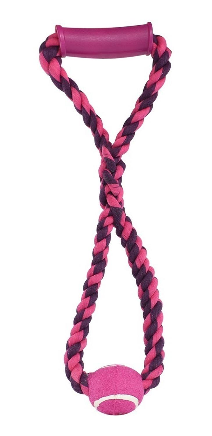 Juguete Para Perro Agarradera Y Aro Con Pelota 50 Cm