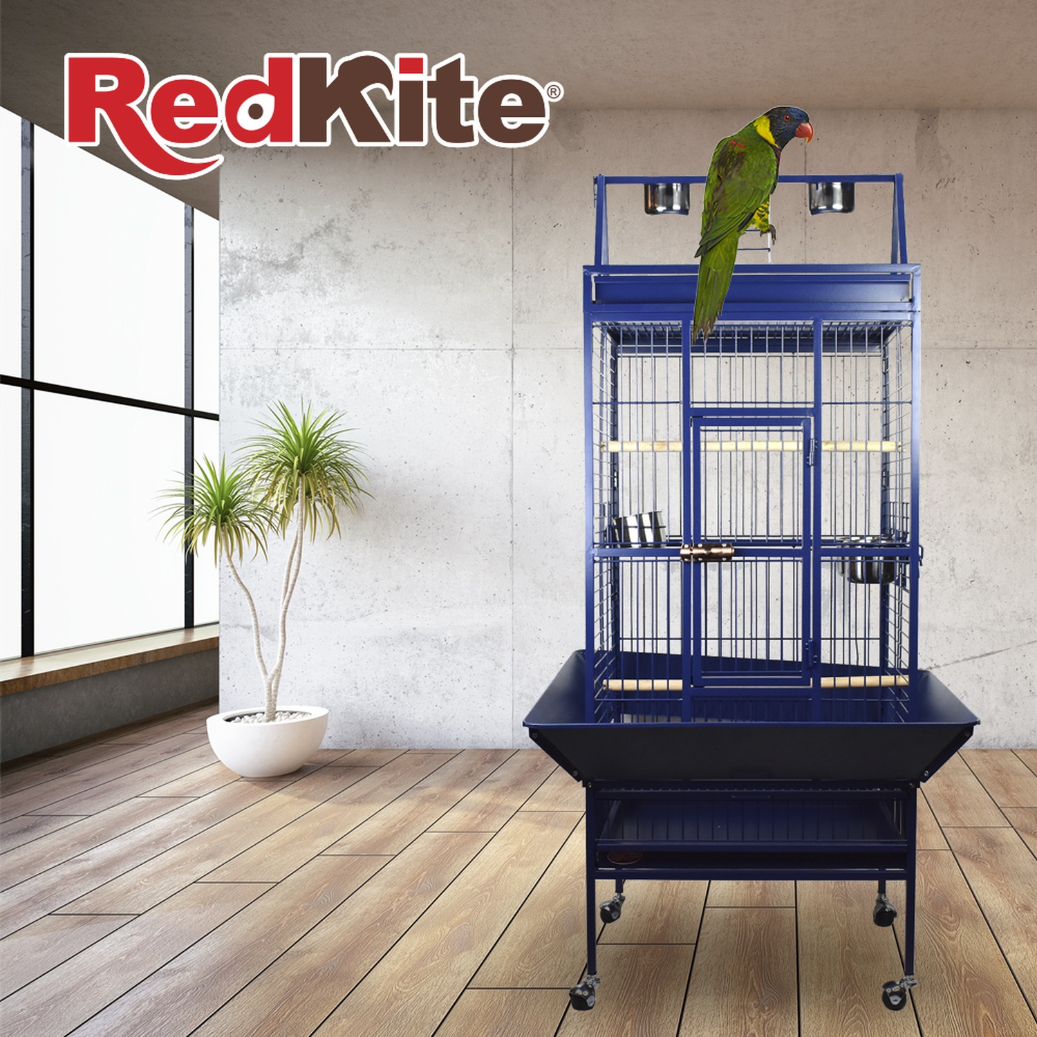 Redkite Guayaquil Parrot Cage Measures 83x77x168 Cms