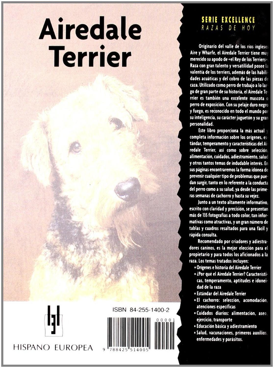 Libro De Raza Excellence Tapa Dura Airedale Terrier de Editorial Hispano Europea | G.Valkyria - imagen 2