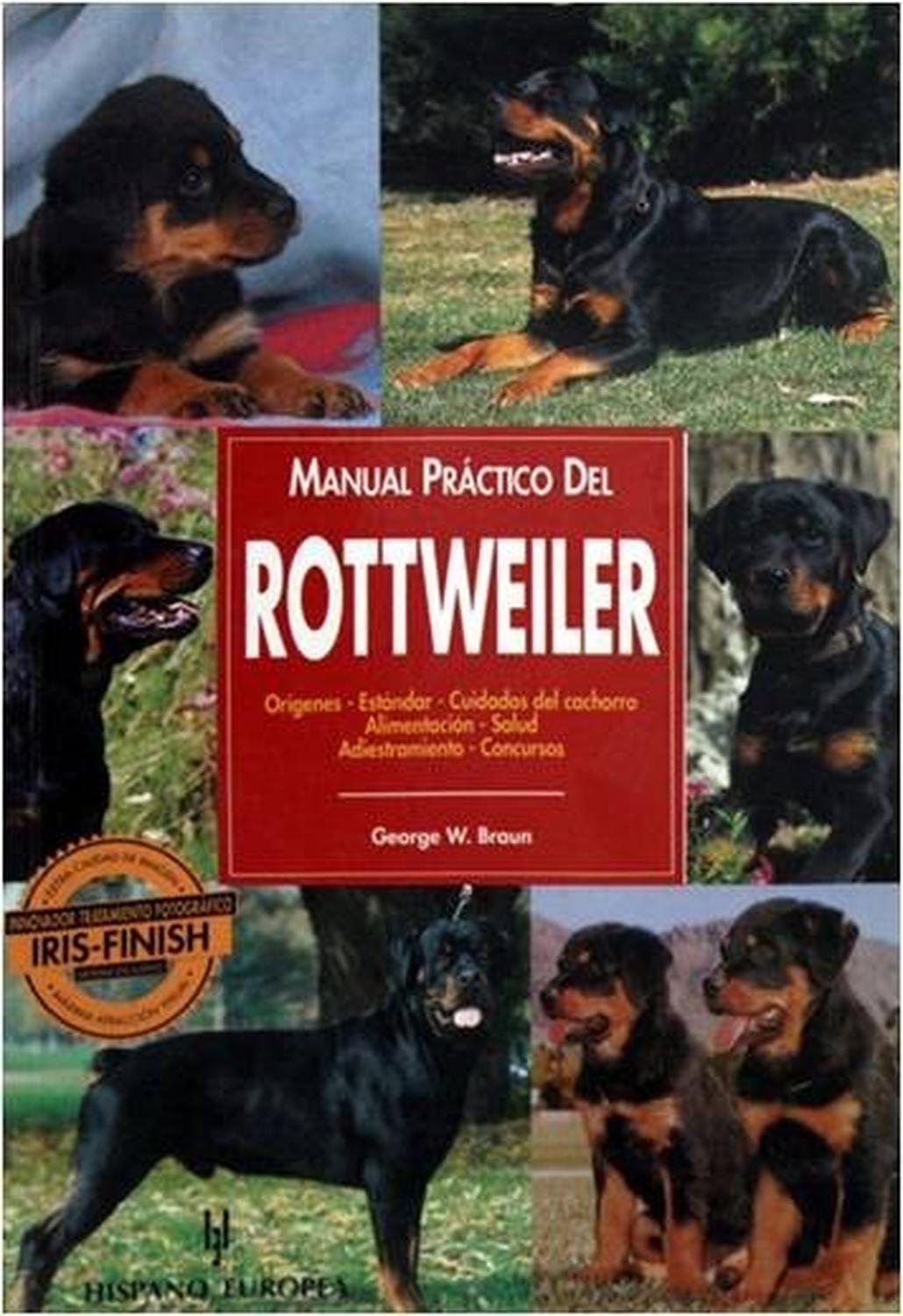 Libro Manual Practico Rottweiler de Editorial Hispano Europea | G.Valkyria
