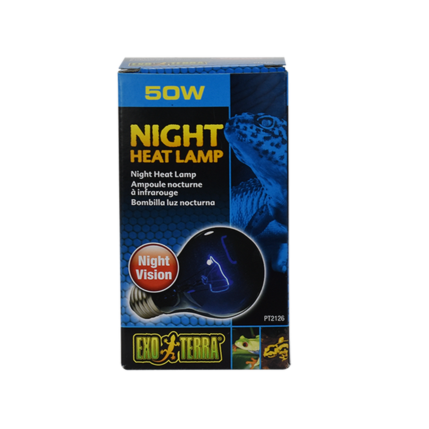 Exo Terra foco para terrario reptiles Night Glo Noche 50w