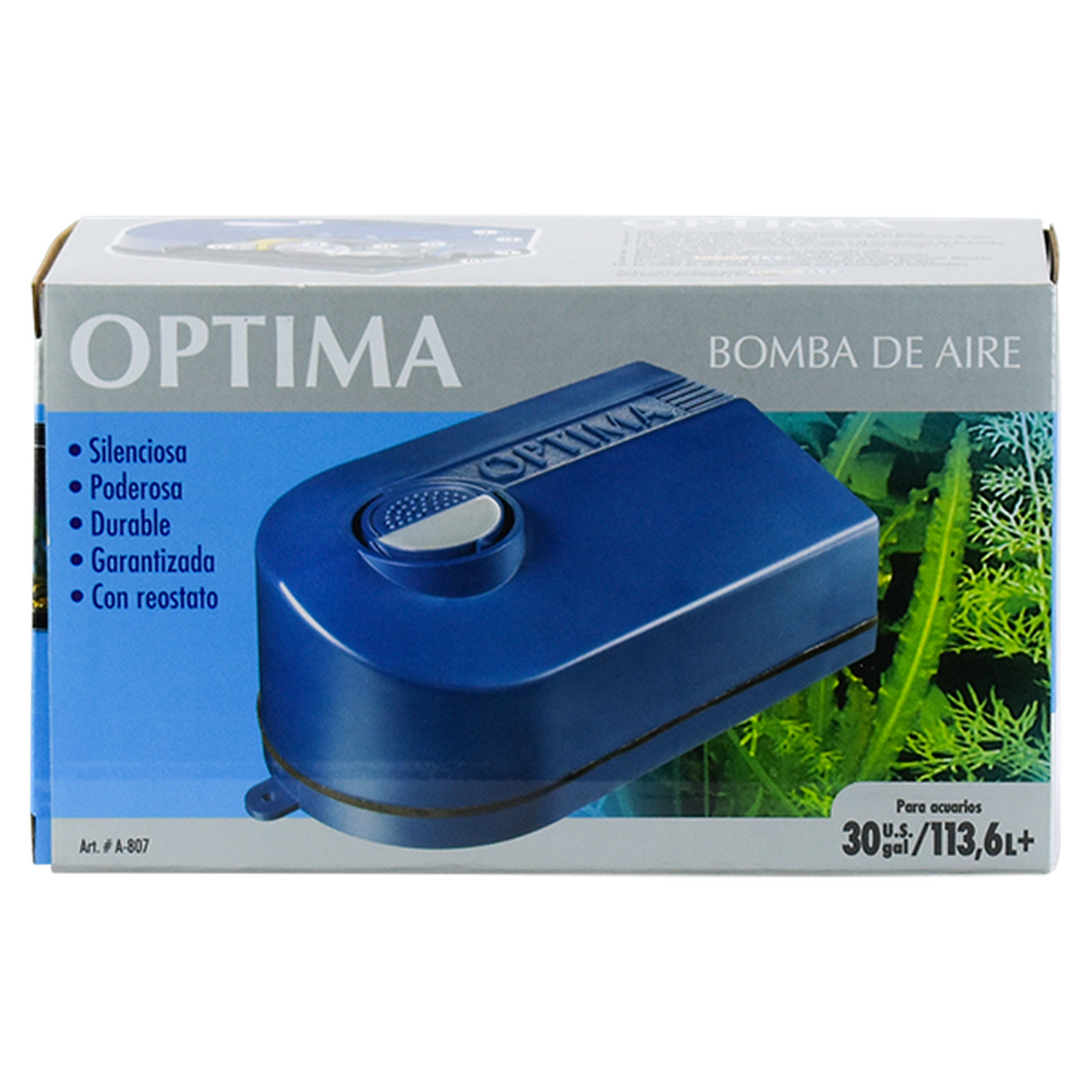 Elite bomba de aire oxigenadora para acuario Optima 113.5 lts | G.Valkyria - imagen 1