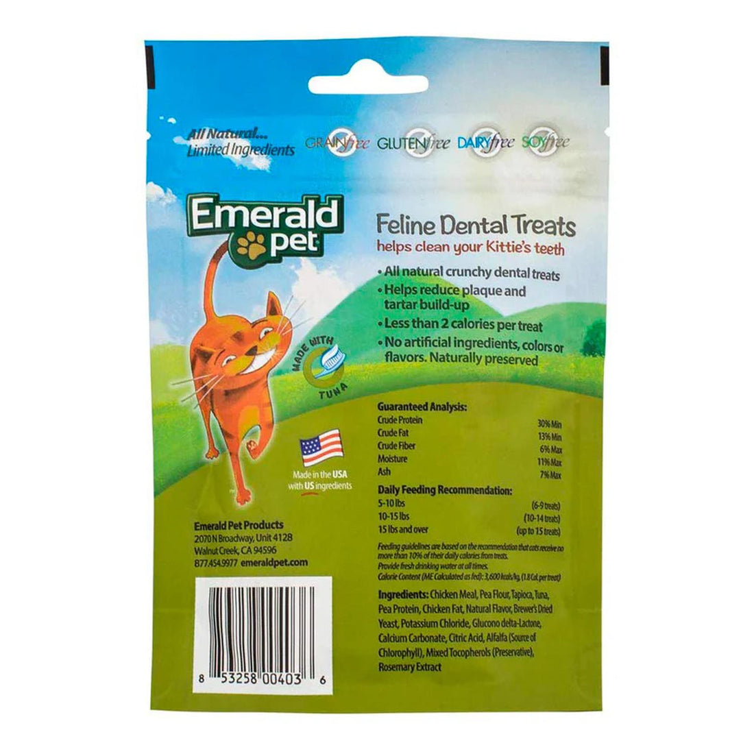 Premio dental para gatos Emerald Pet Smart N' Tasty atún 85g | G.Valkyria - imagen 1
