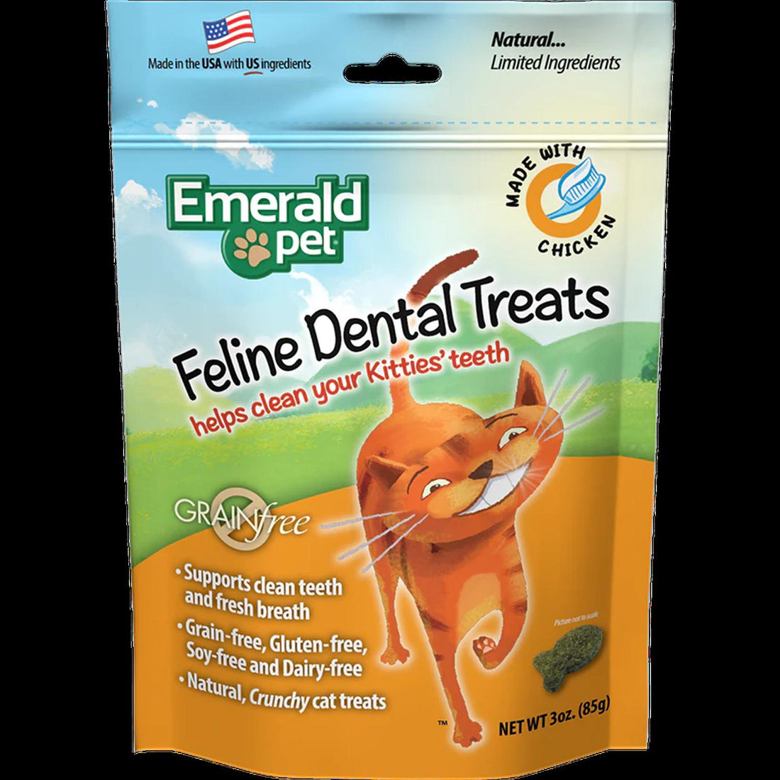 Premio dental para gatos Emerald Pet Smart N'Tasty pollo 85g | G.Valkyria - imagen 1