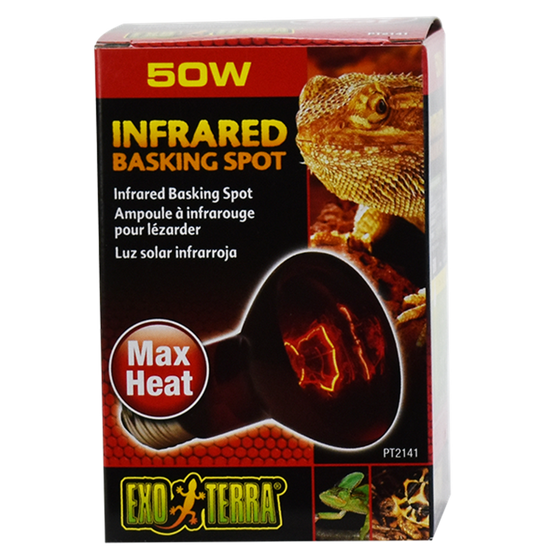 Exo Terra foco para terrario reptiles Infrarrojo Heat Glo 50w de Exo-Terra | G.Valkyria - imagen 1