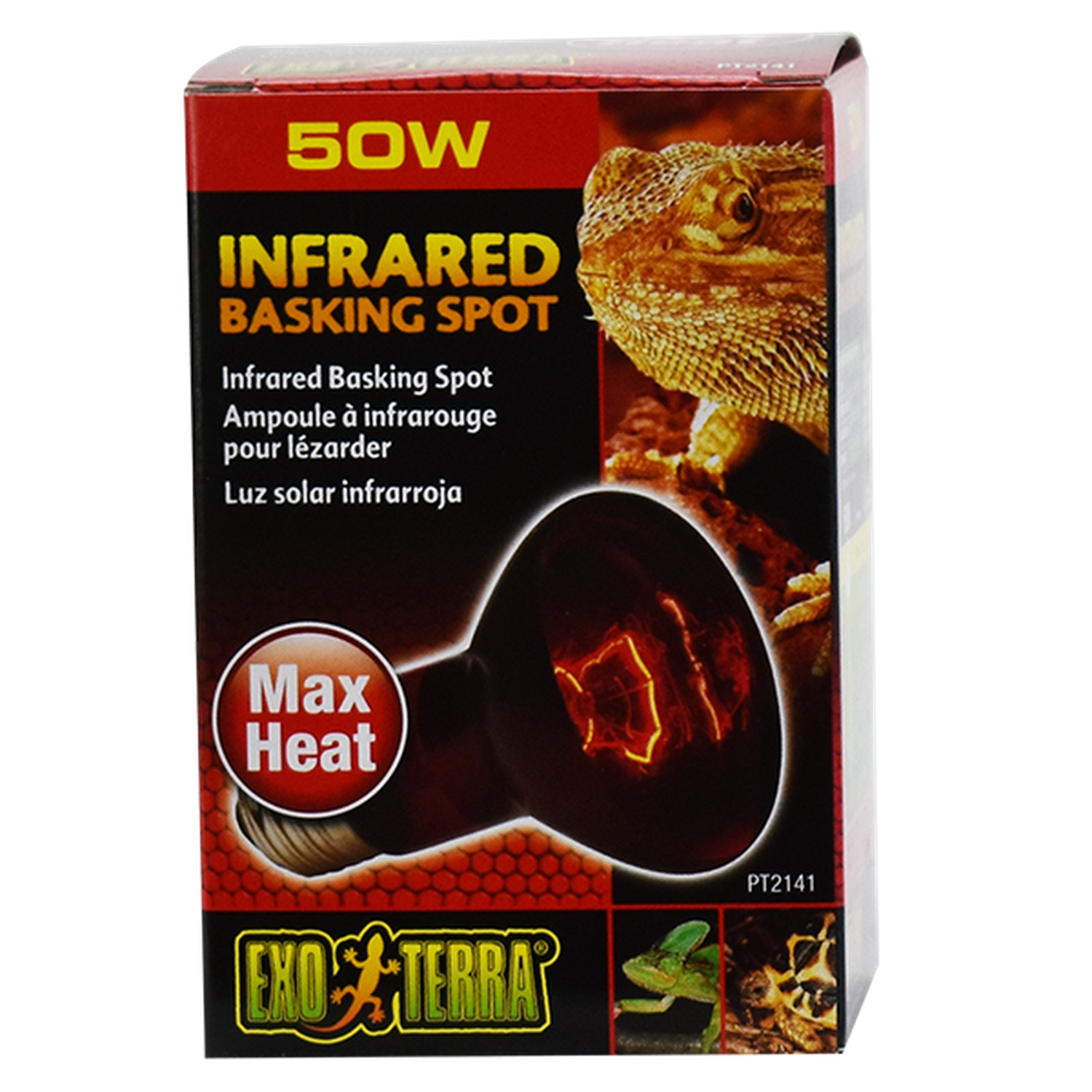 Exo Terra foco para terrario reptiles Infrarrojo Heat Glo 50w de Exo-Terra | G.Valkyria - imagen 1