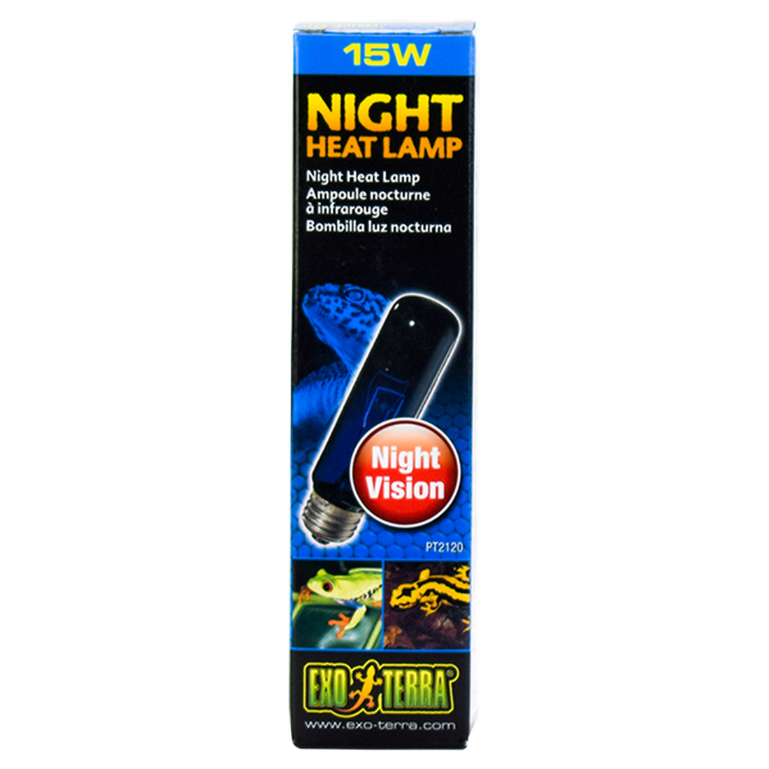Exo Terra foco para terrario reptiles Night Glo Noche 15w de Exo-Terra | G.Valkyria - imagen 1