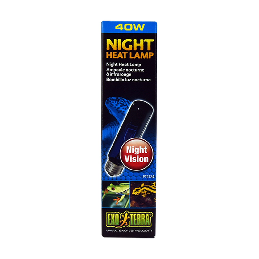 Exo Terra foco para terrario reptiles Night Glo Noche 40w de Exo-Terra | G.Valkyria - imagen 1