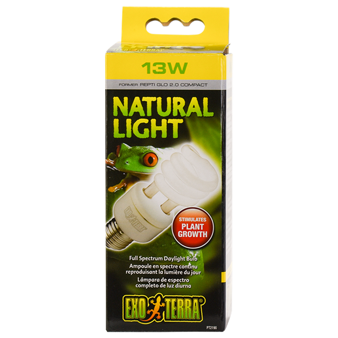 Exo Terra foco para terrario reptiles Repti Glo 2.0 13w natural de Exo-Terra | G.Valkyria - imagen 1