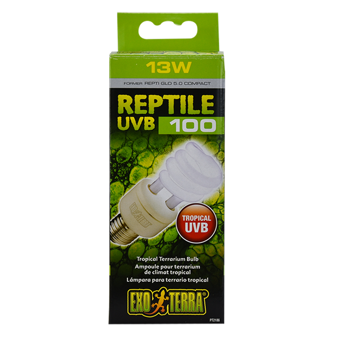 Exo Terra foco para terrario reptiles Repti Glo 5.0 13w UVB 100 de Exo-Terra | G.Valkyria - imagen 1