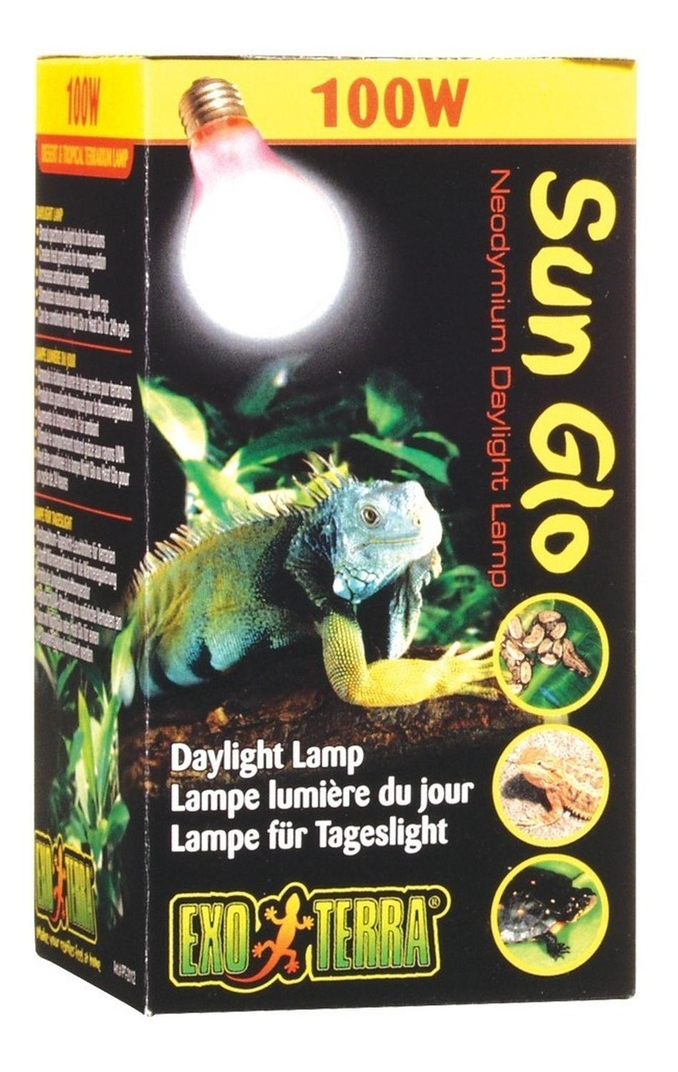 Exo-Terra foco Sun Glo 100w luz día pogona serpiente tortuga | G.Valkyria - imagen 1