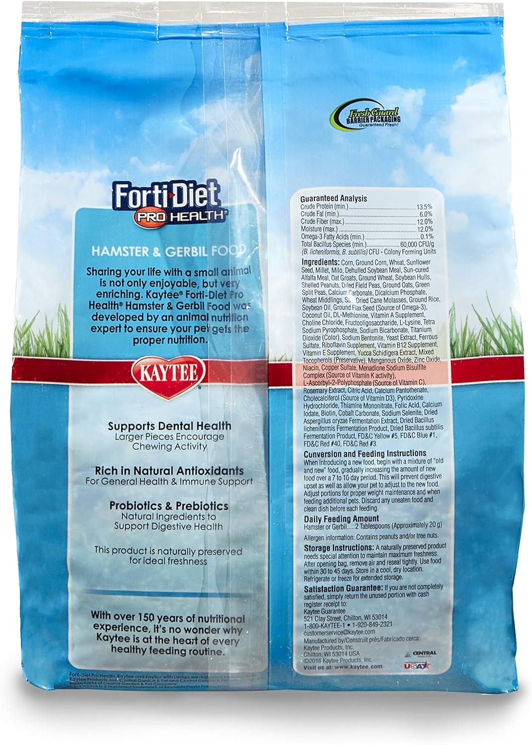 Kaytee FortiDiet ProHealth Hamster/Jerbil Premium Food 1.36kg