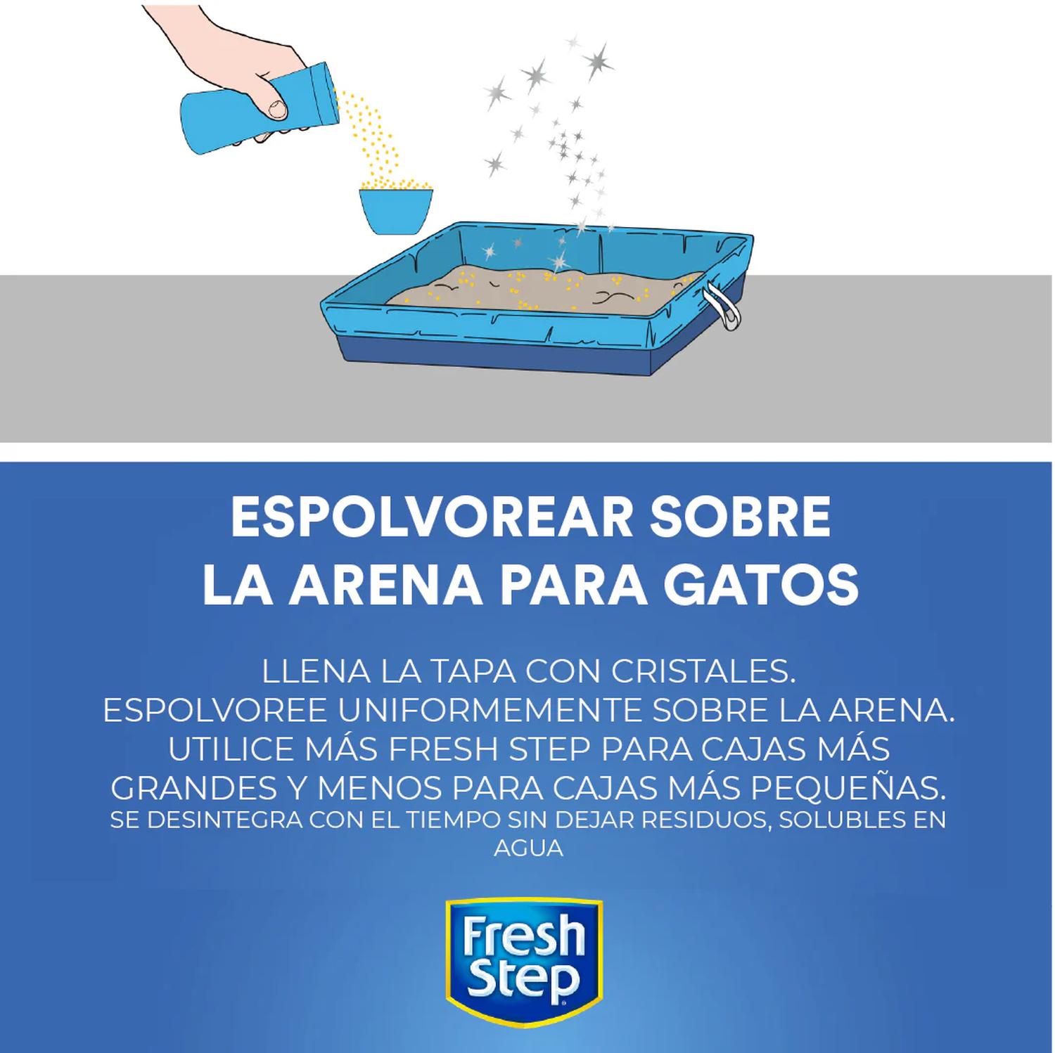 Fresh Step cristales aromáticos Desodorante para areneros