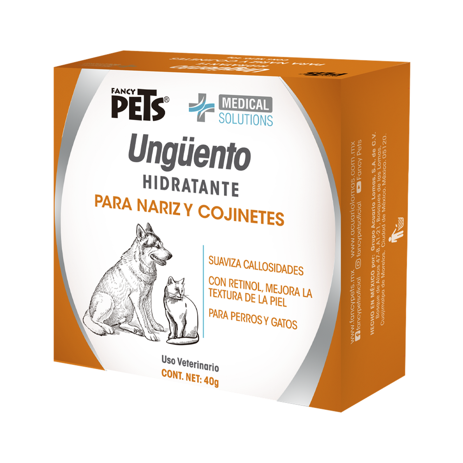 Ms Ungüento Hidratante Y Reparador Patas Y Nariz Perros 40g