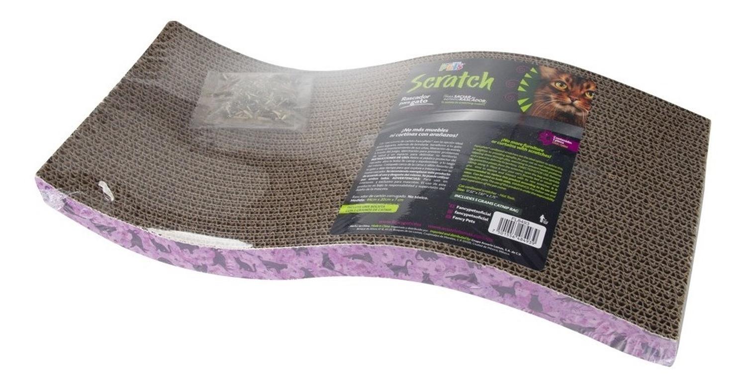 Rascador De Onda Para gato 44 Cm con bolsita de catnip