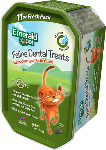 Premio dental gatos Emerald Pet SmartN'Tasty catnip 312grs