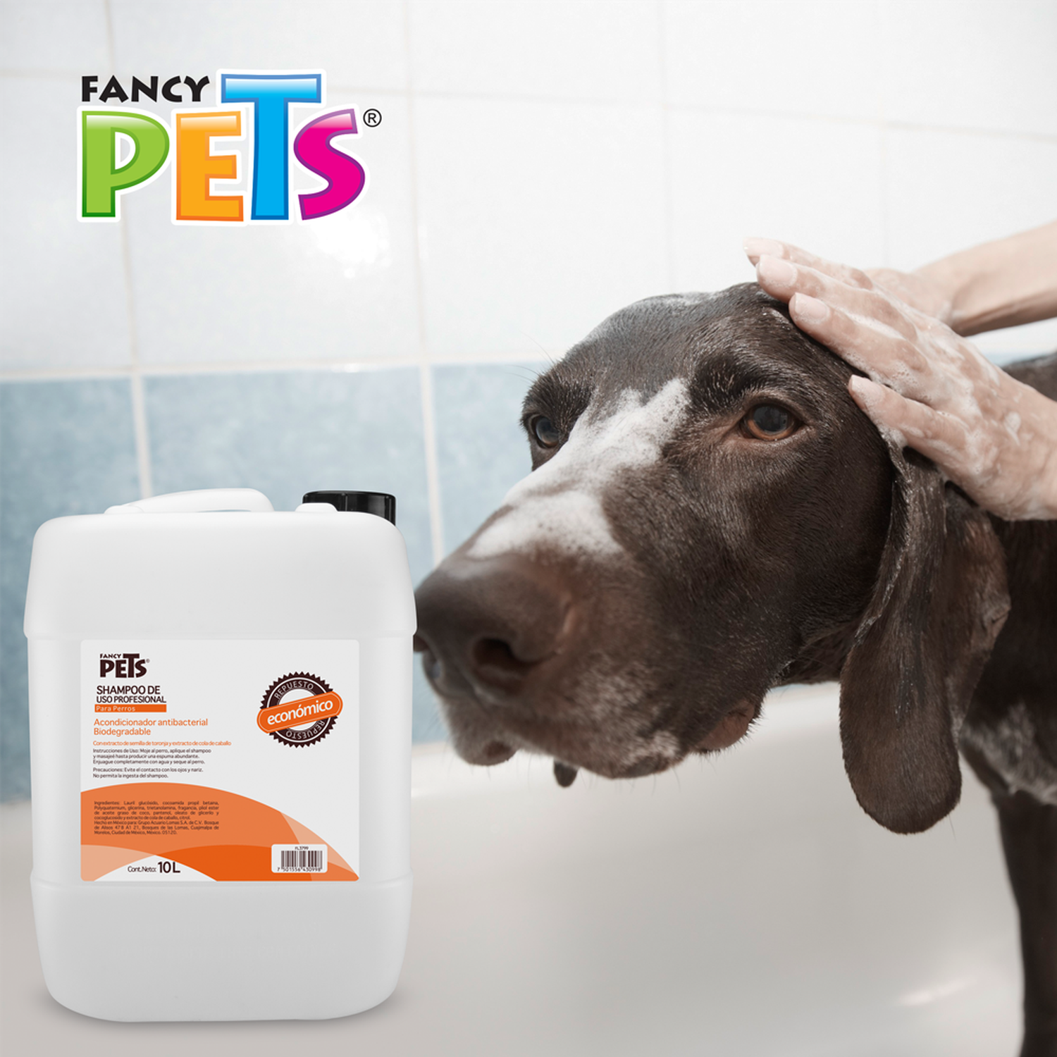 Fancy Pets Shampoo perro Estetica canina 10 L biodegradable