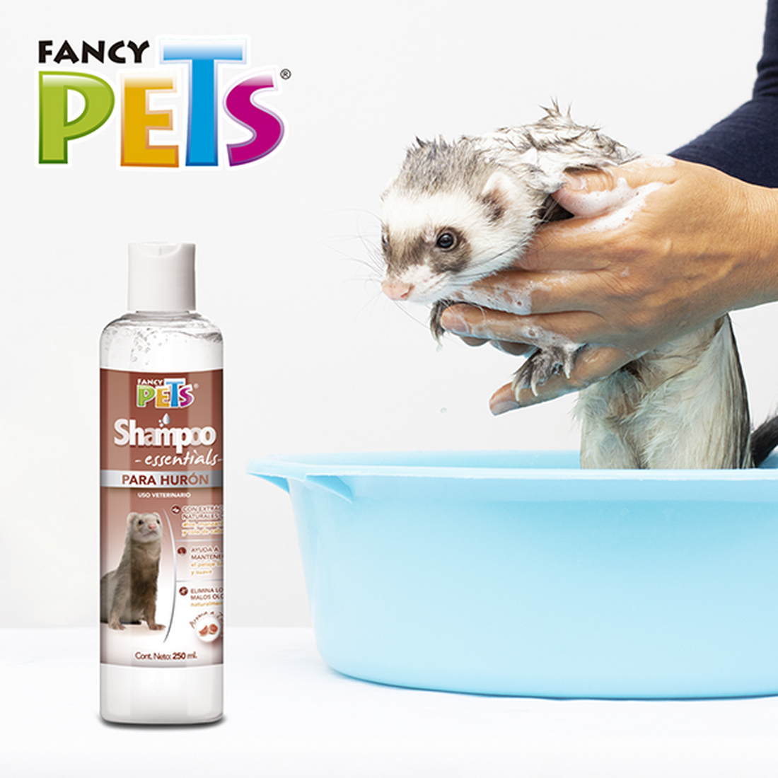 Fancy Pets shampoo limpieza essentials para hurones 250 ml