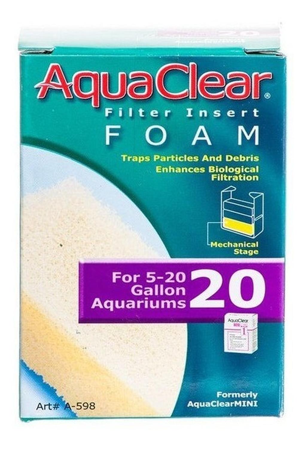 Repuesto De Almohadilla Espuma Aquaclear Esponja Mini/20
