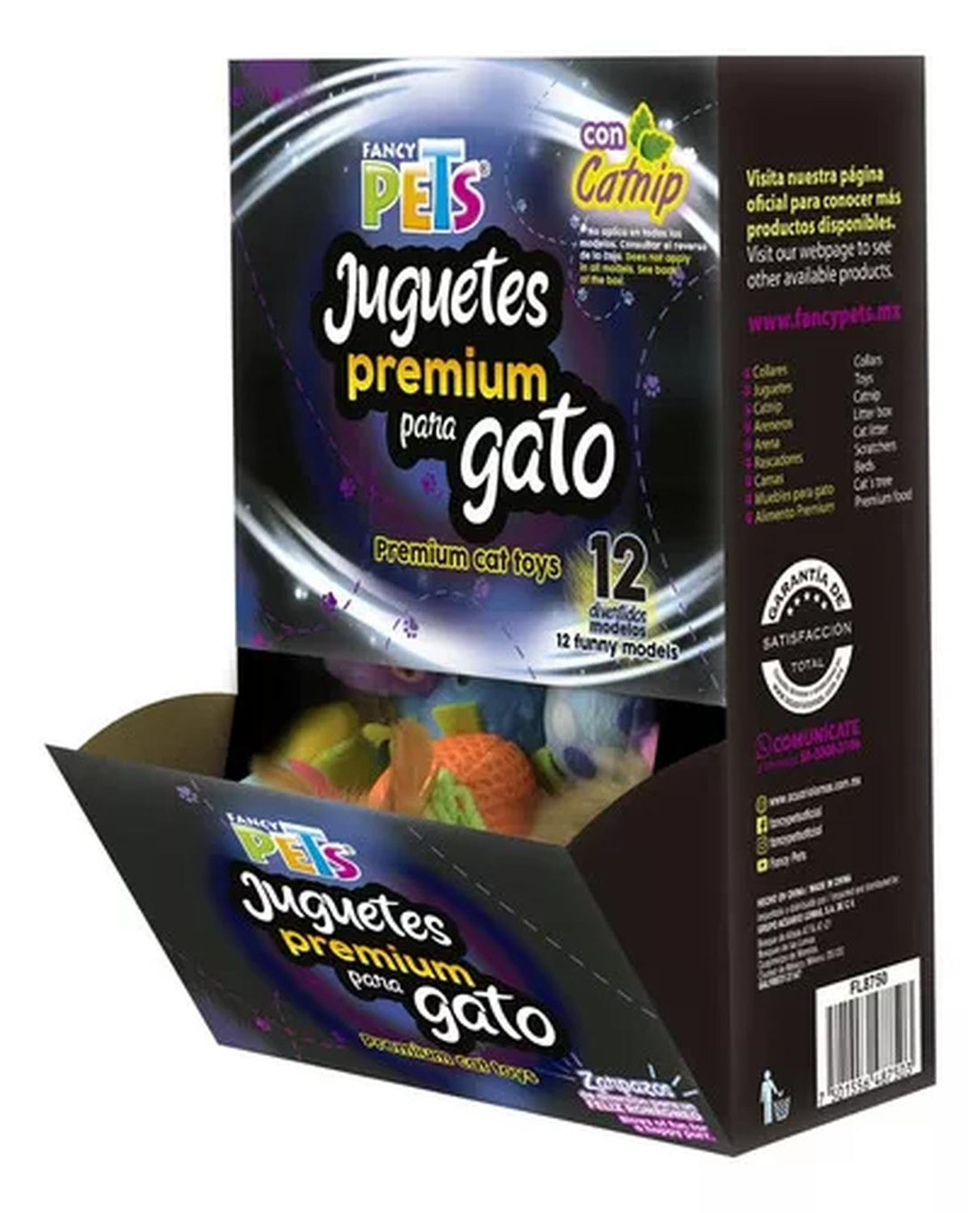 Fancy Pets caja de juguetes surtidospremium para gato 36pzs | G.Valkyria - imagen 1