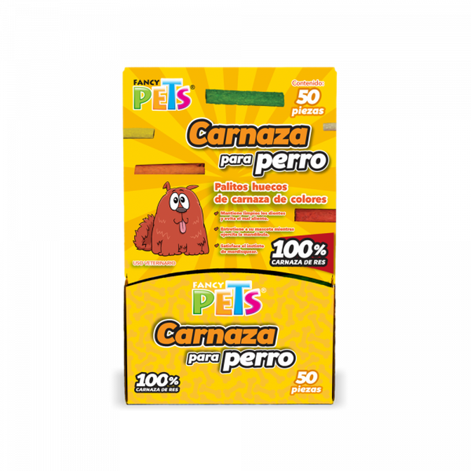 Fancy Pets Carnaza para perro palitos huecos caja 50 pzas | G.Valkyria - imagen 3