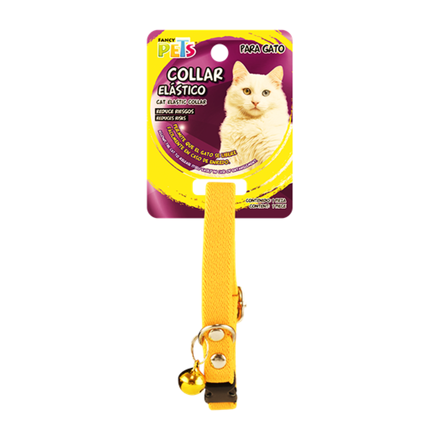 Collar para gatos con cascabel elástico expandible 25 cms de Fancy Pets | G.Valkyria - imagen 6