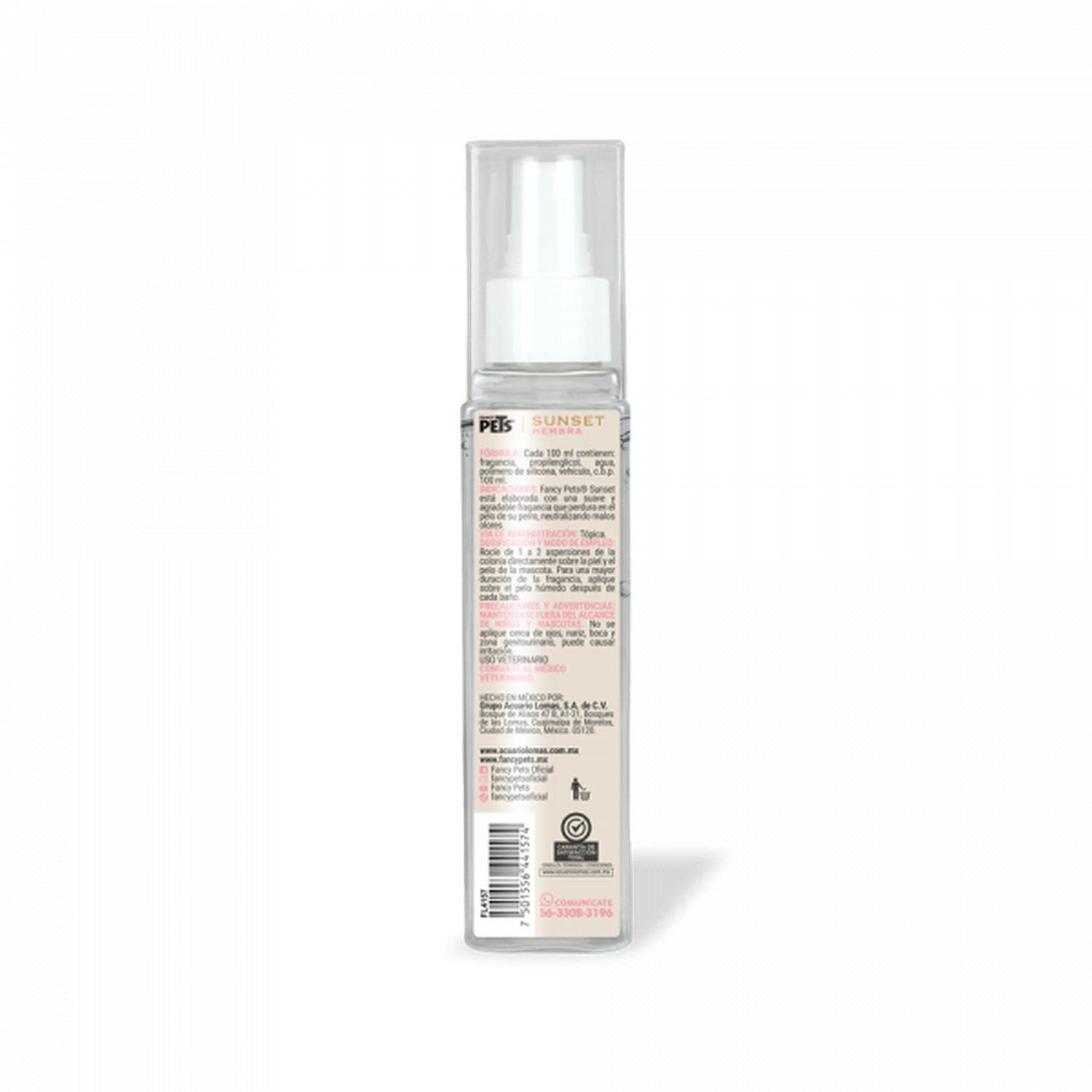 Fancy Pets colonia para perra hembra Sunset mal olor 140 ml | G.Valkyria - imagen 3