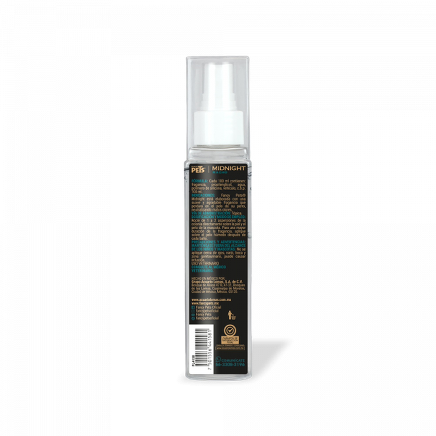 Fancy Pets colonia para perro macho Midnight mal olor 140 ml | G.Valkyria - imagen 3