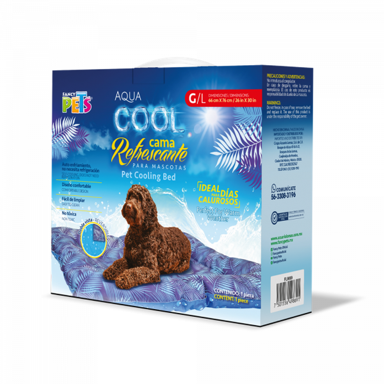 Fancy Pets Cool cama refrescante para perro Grande 66x76 | G.Valkyria - imagen 1