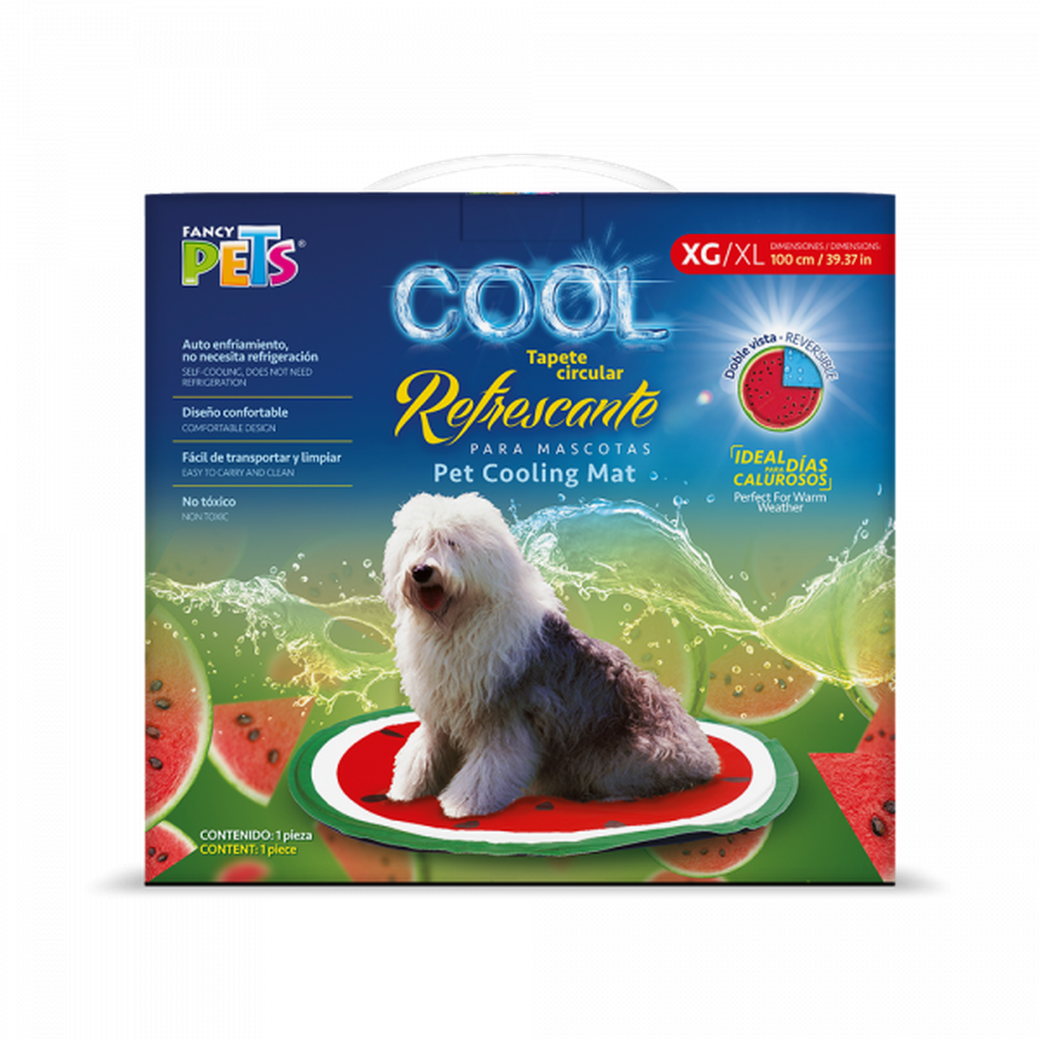 Fancy Pets Cool tapete circular refrescante para perro XL | G.Valkyria - imagen 1