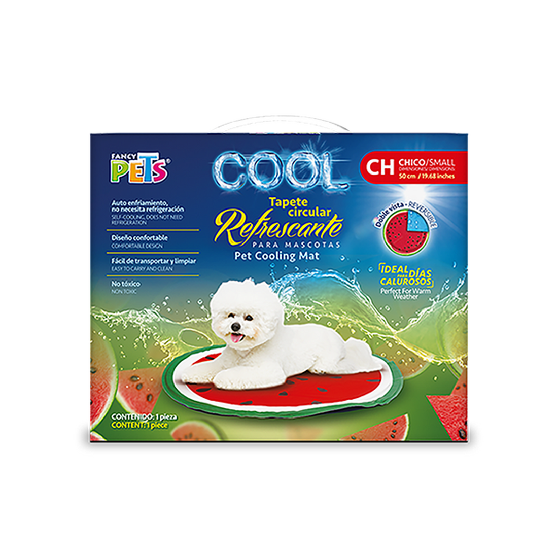Fancy Pets Cool tapete circular refrescante perro chico 50 cms | G.Valkyria - imagen 1