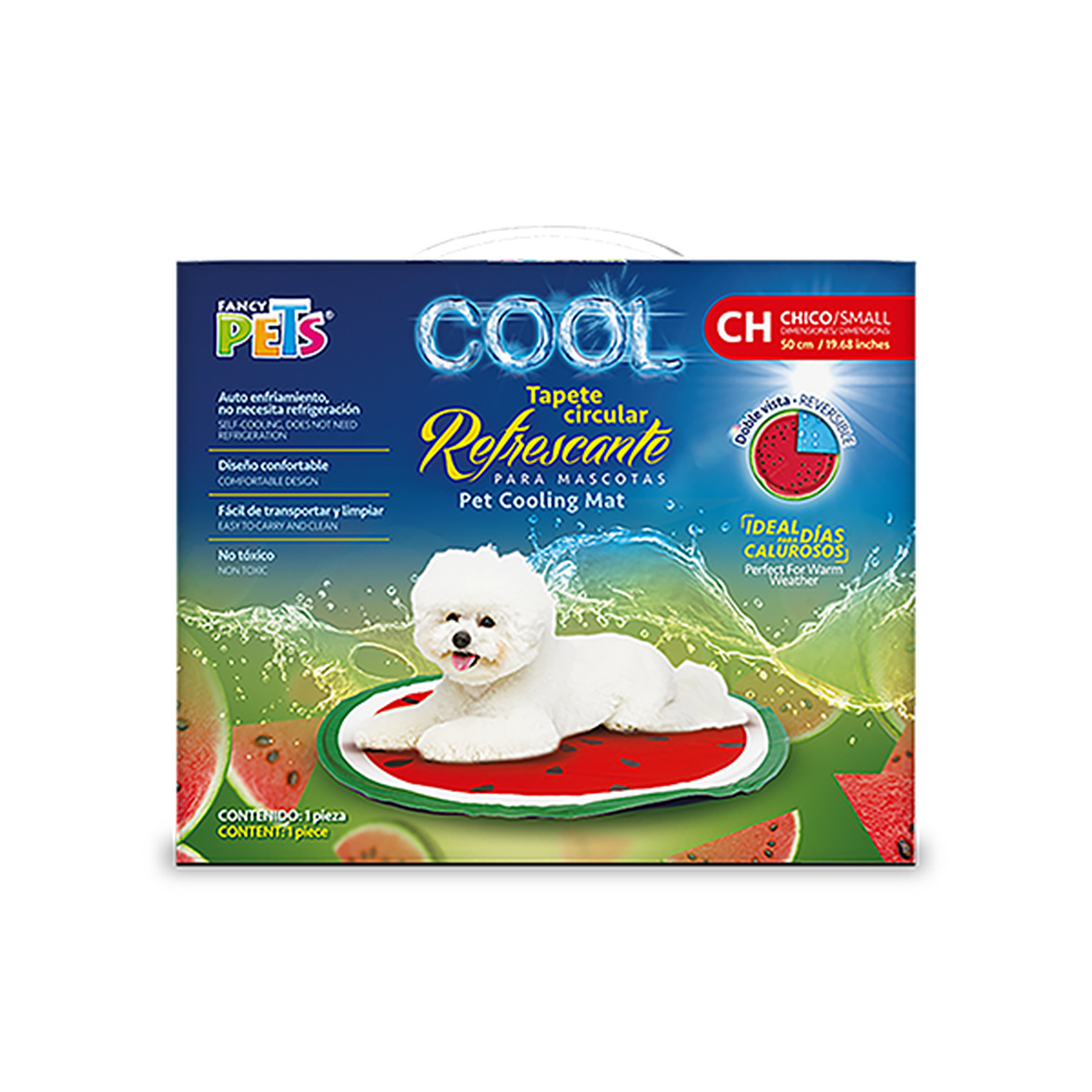 Fancy Pets Cool tapete circular refrescante perro chico 50 cms | G.Valkyria - imagen 1