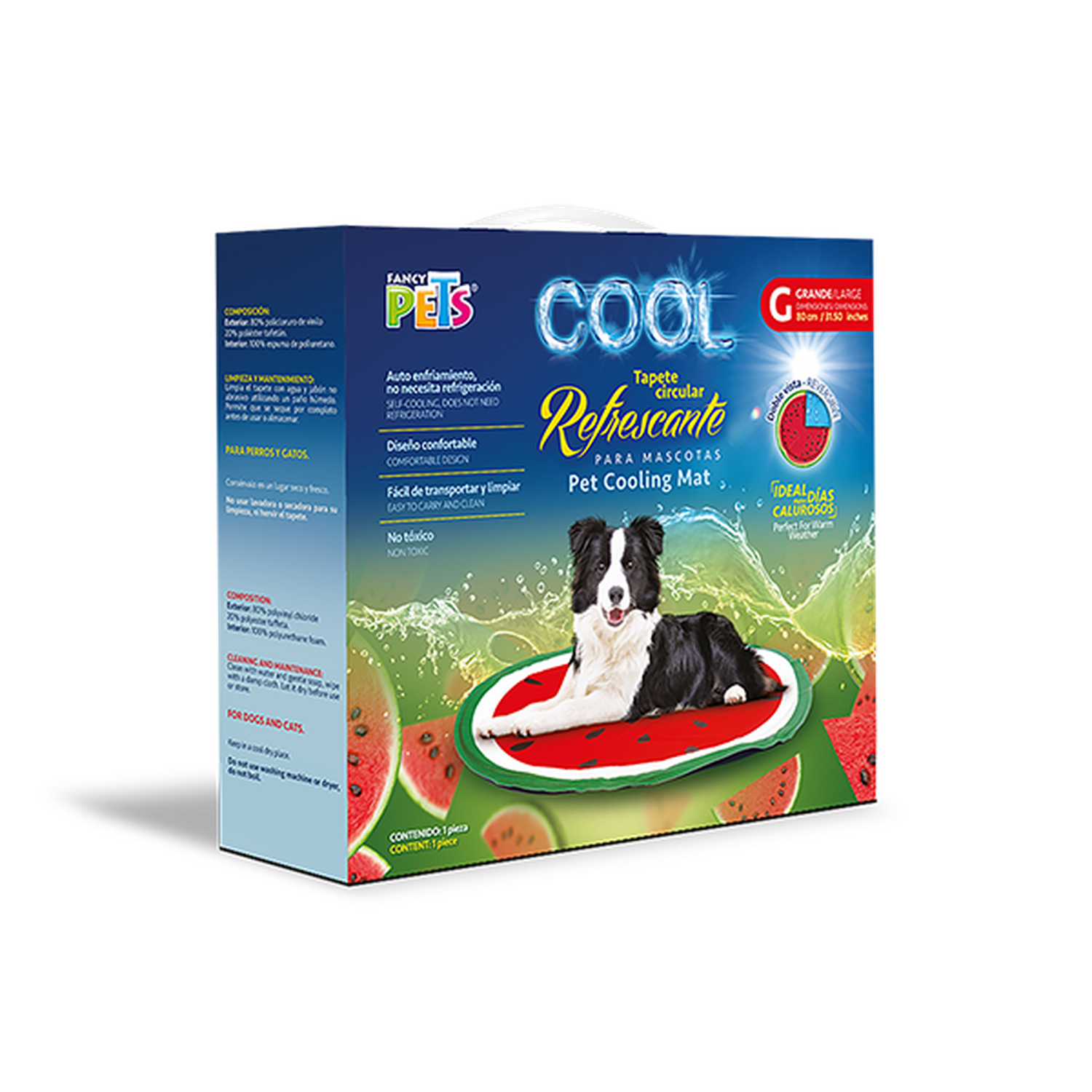 Fancy Pets Cool tapete circular refrescante perro L 80 cms | G.Valkyria - imagen 7