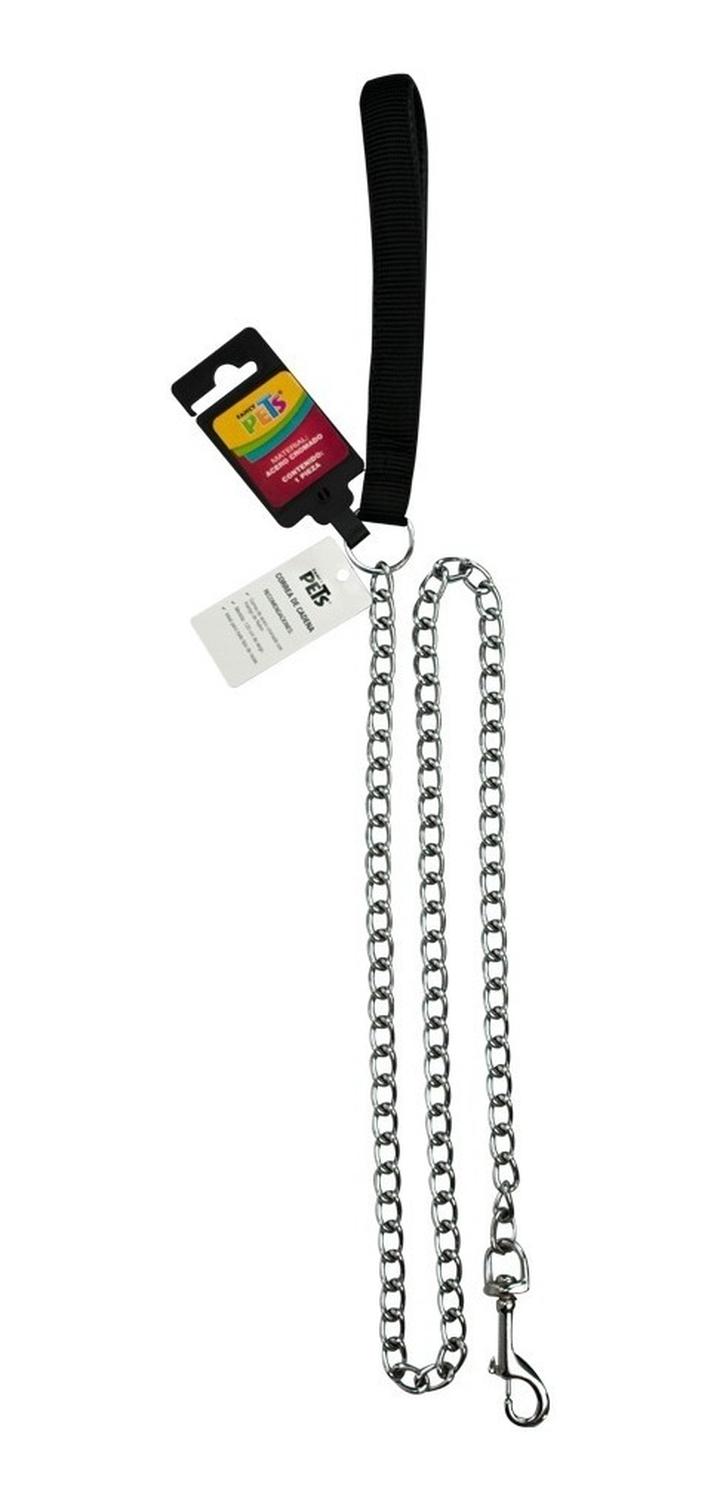 Fancy Pets Correa De Cadena Negra Para Perros 3.0 /120 Cm | G.Valkyria - imagen 1