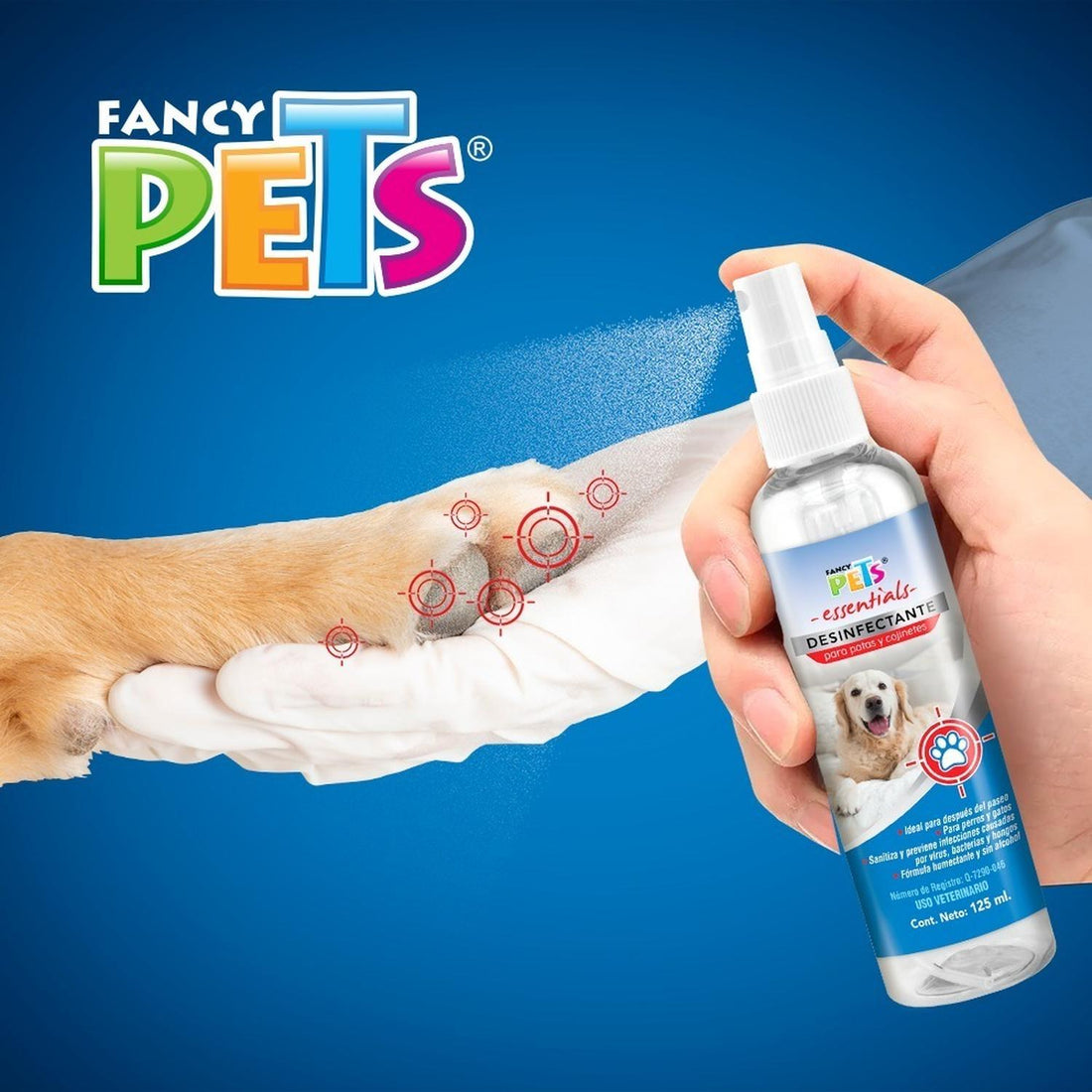 Desinfectante Para Patas Perros Gatos Roedores Essentials de Fancy Pets | G.Valkyria - imagen 1