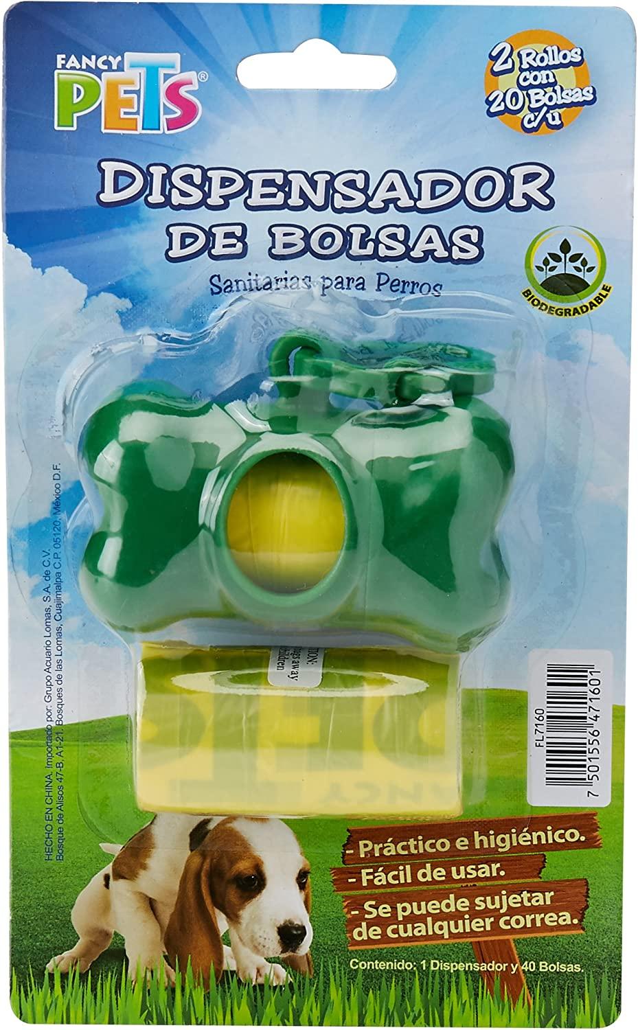 Fancy Pets Dispensador Para heces Con 30 Bolsas Para Perro | G.Valkyria - imagen 1