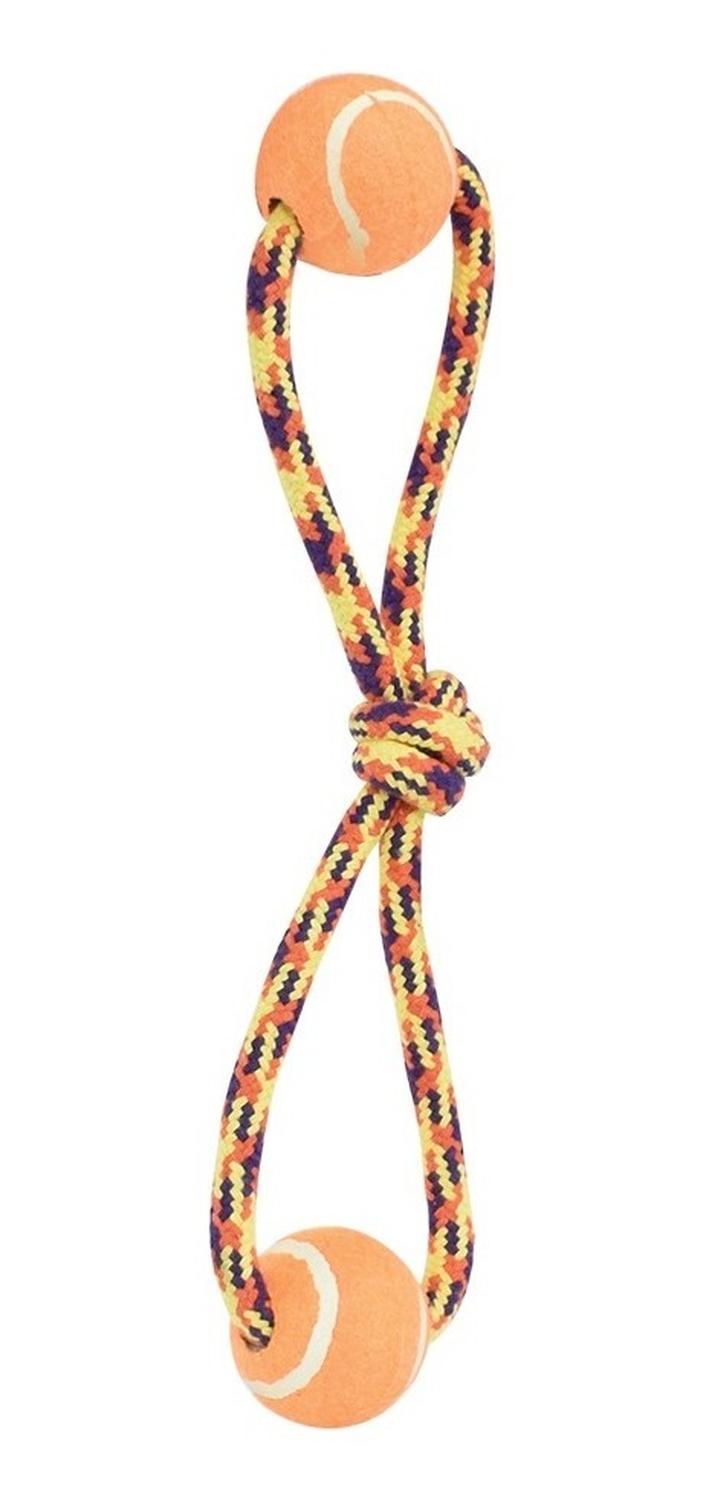 Juguete Cuerda Tejida Doble Pelota 43 Cm Para Perro de Fancy Pets | G.Valkyria - imagen 1